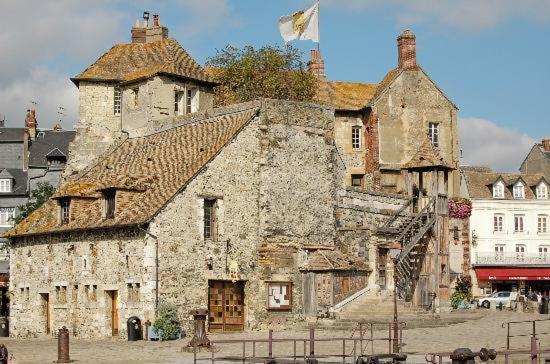 Escapade Au Coeur De Honfleur Avec Parking Prive Et Vue Panoramique 아파트 외부 사진